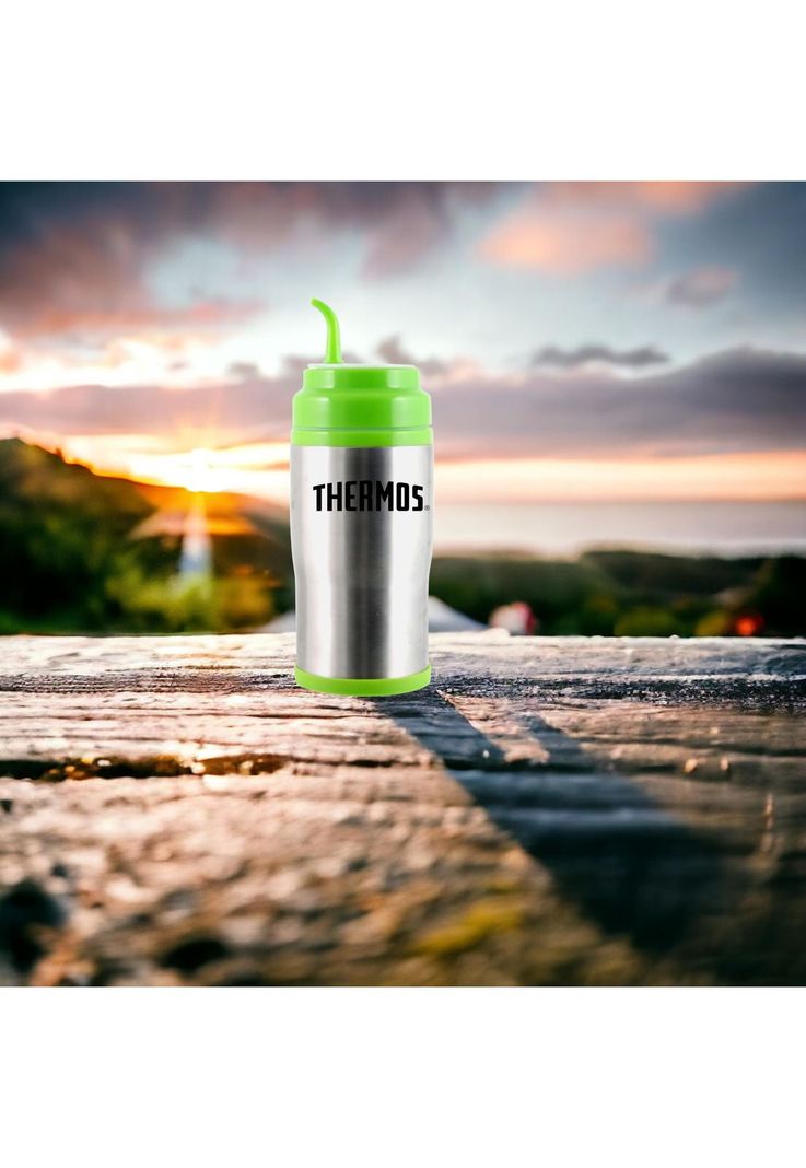 Termo Para Mate & Café de Acero Inoxidable 450ML - Verde-7