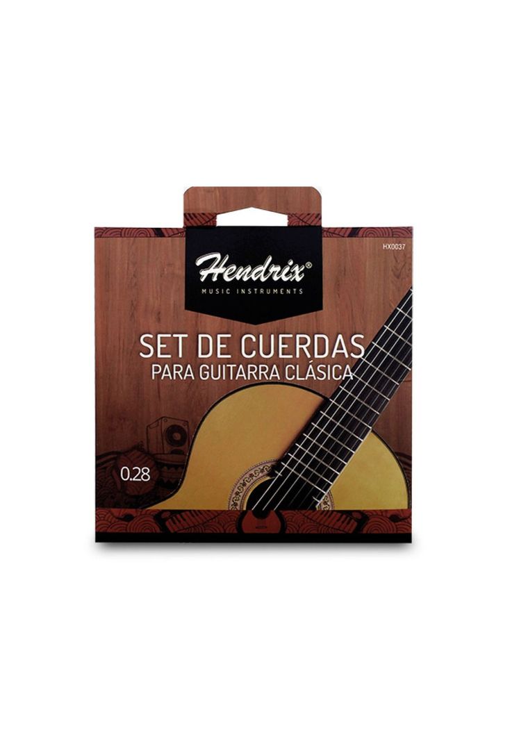 Cuerda De Guitarra Clasica Hendrix Nylon Cristal 0.28 Hx0037-0