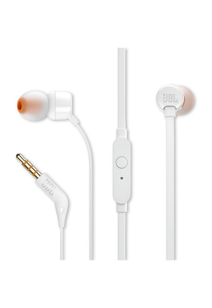 Audífonos JBL T110 Blanco con Manos Libre Tecnología Hi Bass-0