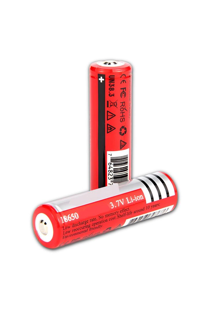 Pack de Baterias Recargables 18650 High Power 6800 Mah 3.7V Rojo
