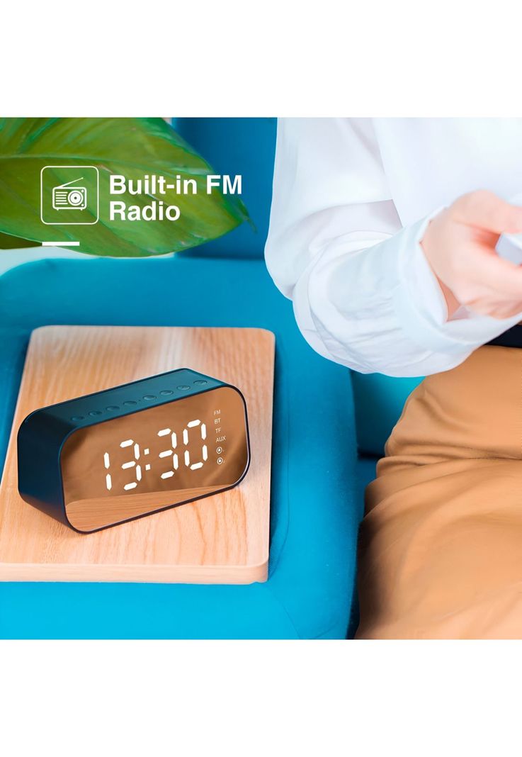 Parlante Bluetooth Havit con Despertador/ Termometro/ Radio-6