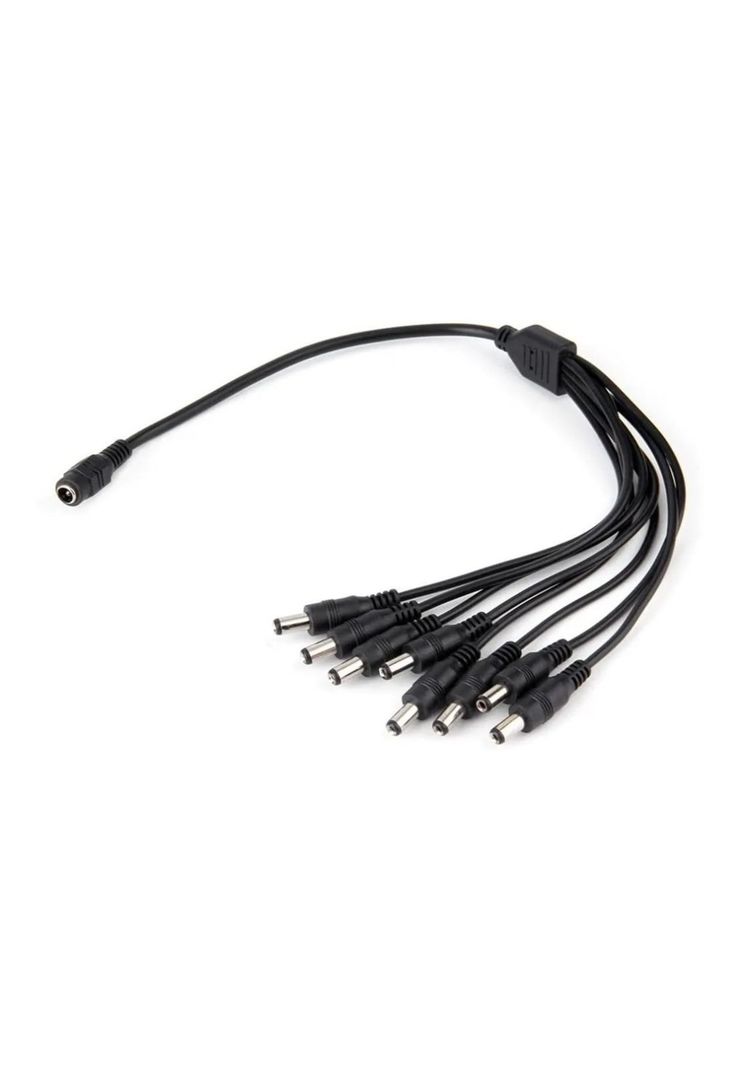 Cable De Poder Splitter  Dvr 8 Hebras Pro Cctv-0