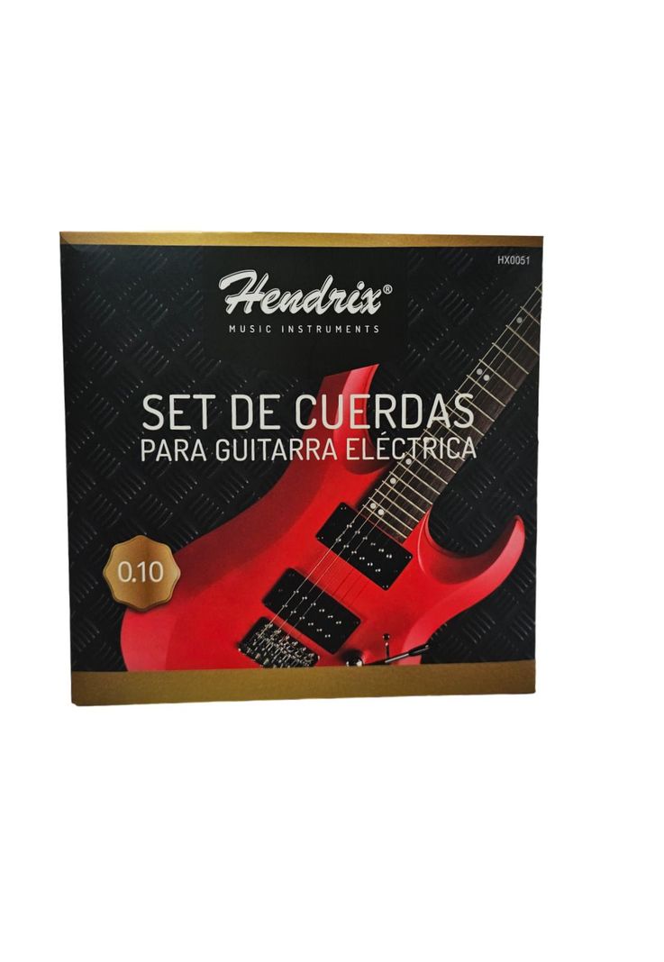 Set de Cuerdas para Guitarra Eléctrica Calibre 0.10 Hendrix-0