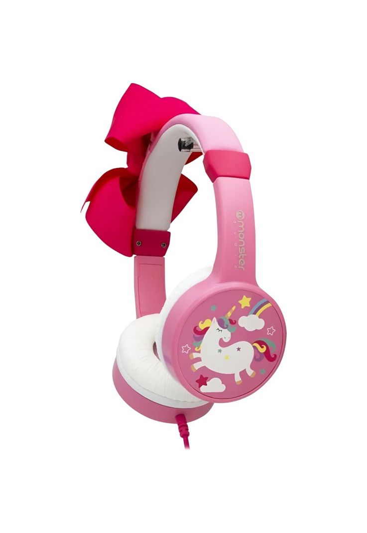 Audífonos de Unicornio para Niña Rosados Monster Ck02P-0