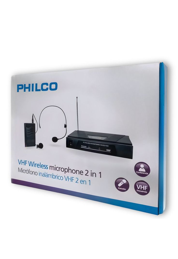 Kit Micrófonos Inalámbricos de Cintillo & Solapa Philco M210-2