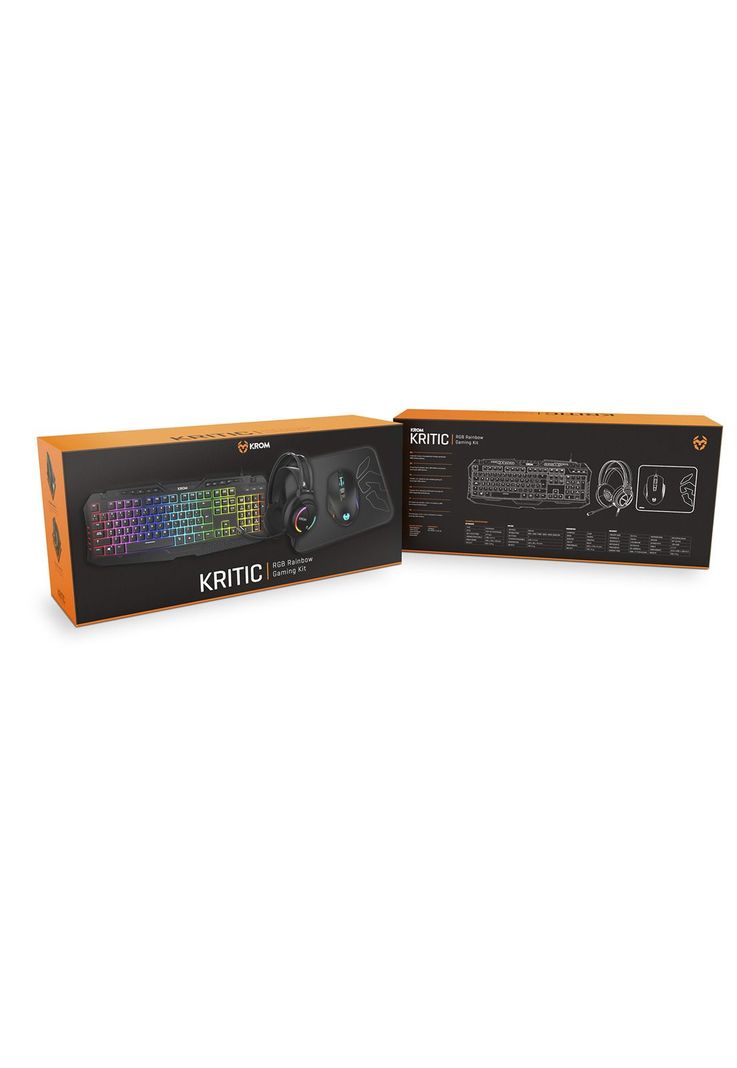 Kit Gamer 4 En 1 Krom Kritic Pad Mouse Audifonos Teclado-4