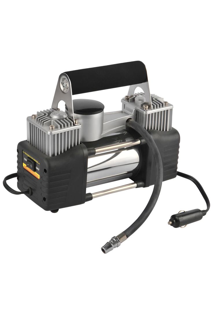Compresor de Aire para Autos 12V Doble Cilindro 150 PSI Max-0