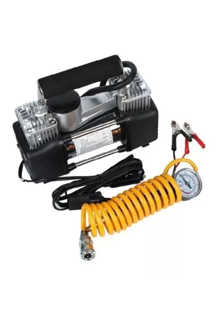 Compresor de Aire para Autos 12V Doble Cilindro 150 PSI Max-6