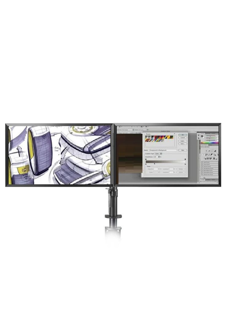 Soporte de Monitor para 2 Pantallas hasta 32" Reforzado-1