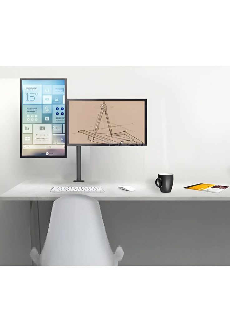 Soporte de Monitor para 2 Pantallas hasta 32" Reforzado-2