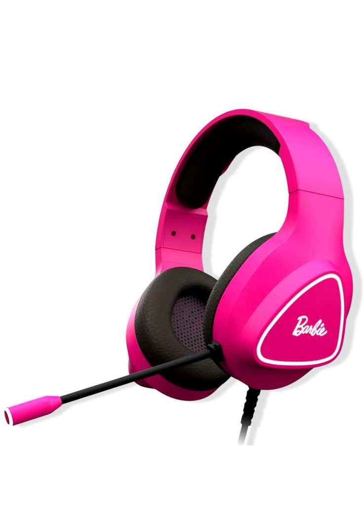 Audífonos Gamer de Barbie Rosados KROM KHALI Multiplataforma-0