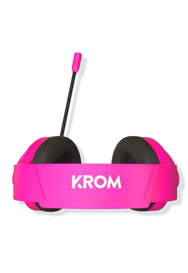 Audífonos Gamer de Barbie Rosados KROM KHALI Multiplataforma-3
