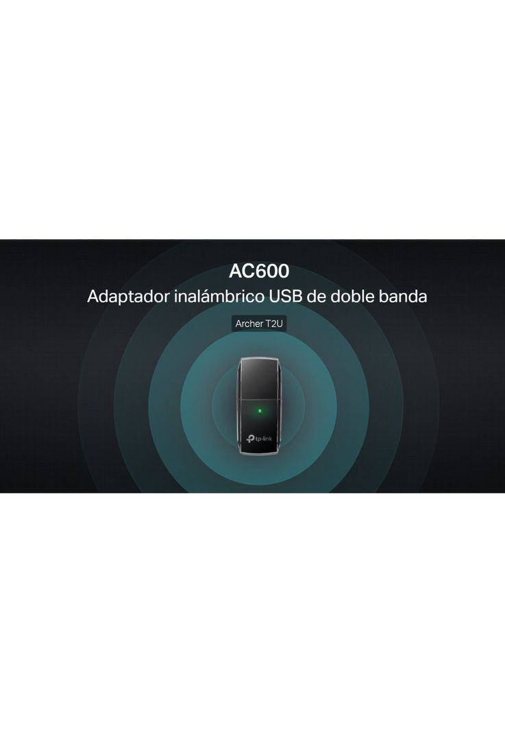 Adaptador Wifi Usb Tp-Link Doble Banda Full Speed 600 Mbps Archer T2U-6