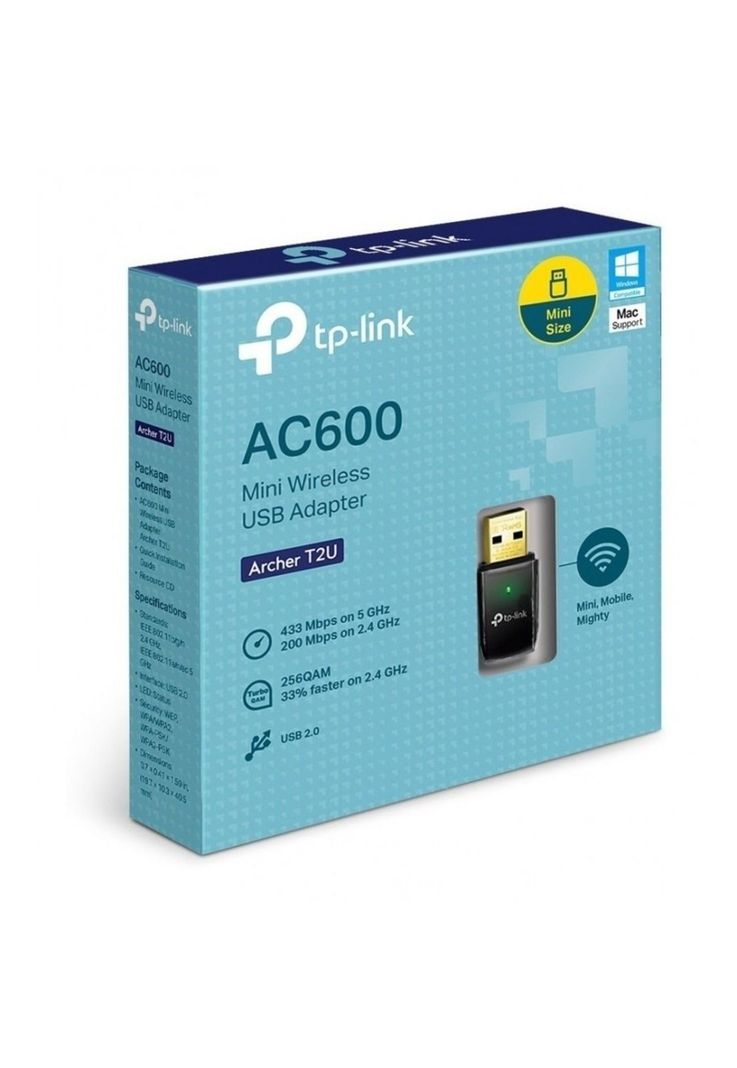 Adaptador Wifi Usb Tp-Link Doble Banda Full Speed 600 Mbps Archer T2U-7