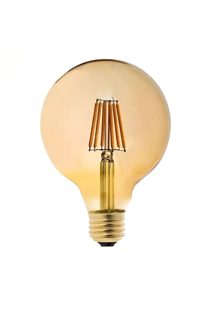 Ampolleta LED Filament Deco Globo Wellmax E27 Calida 8W G95-0