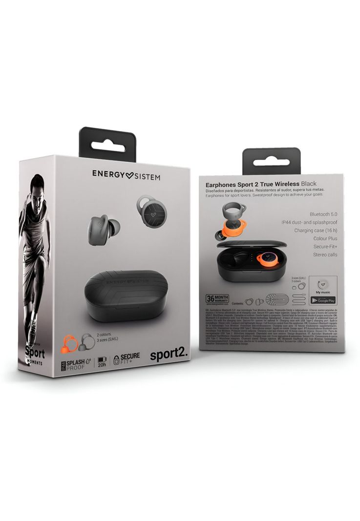 Audífonos Energy Sistem Earphones Sport2 TWS BT5 Secure Fit+-5