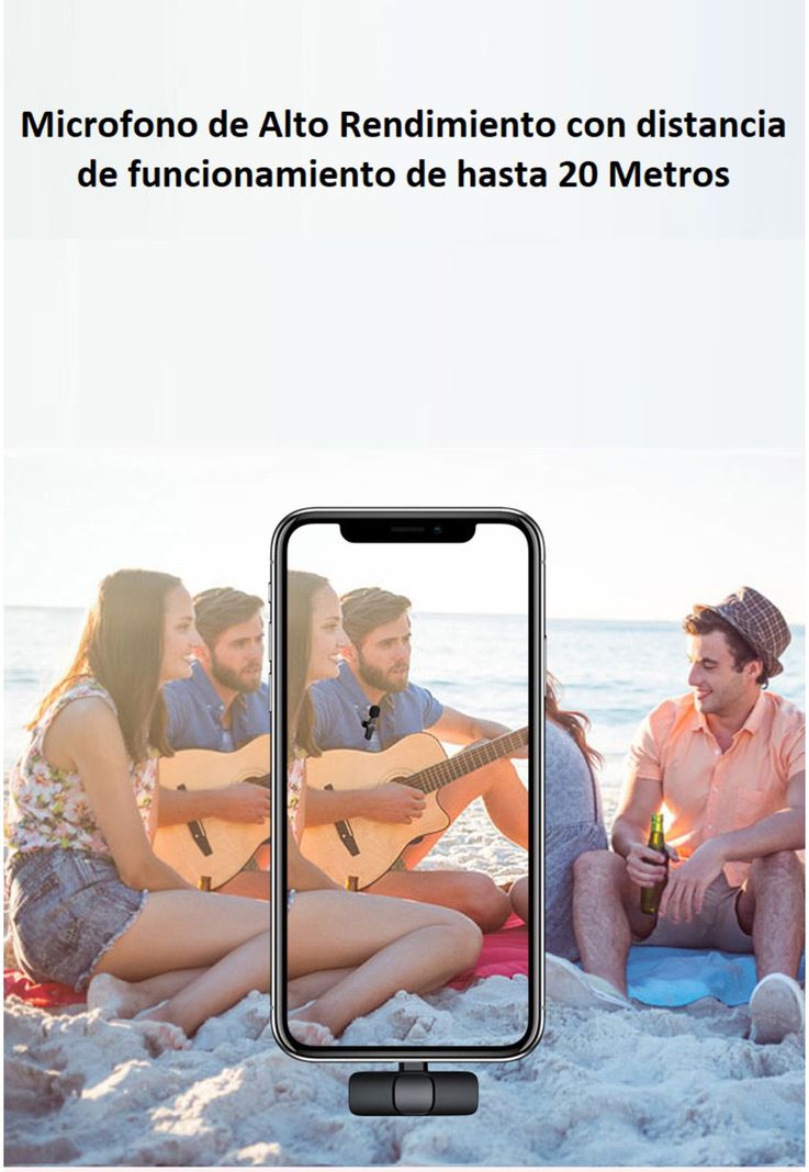Microfono Inalámbrico HIFI para Smartphone Android & Iphone-8