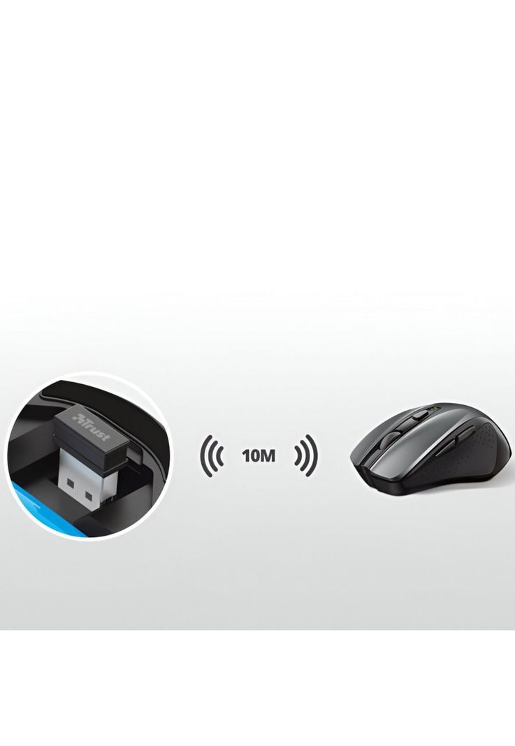 Mouse Trust Nito Wireless Ergonomic Enterprise Black Edition-6