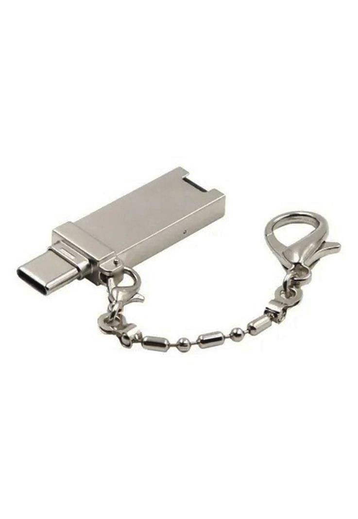 Lector de Tarjetas Micro SD con Puerto C (Type-C) OTG Gris