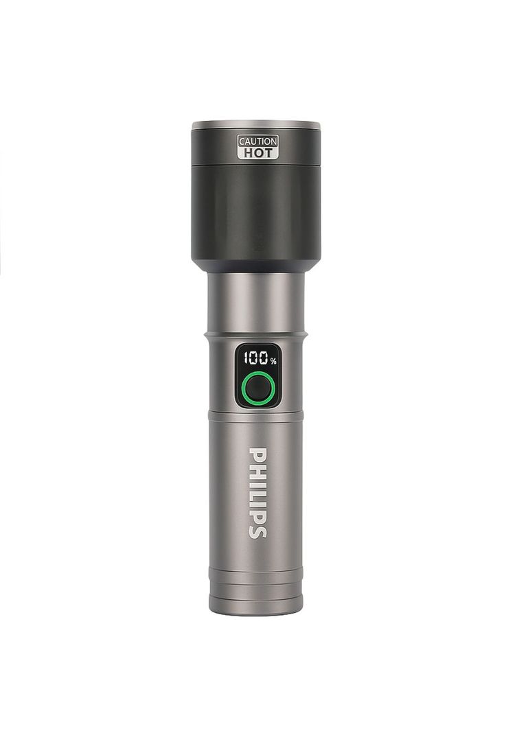 Linterna LED 60W High Power Zoom Aluminium USB-C Recargable