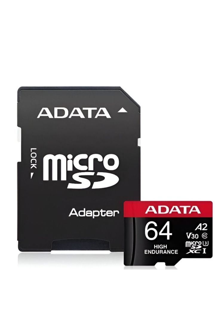 Memoria Micro SD Adata 64GB Clase 10 para 4K High Endurance-1