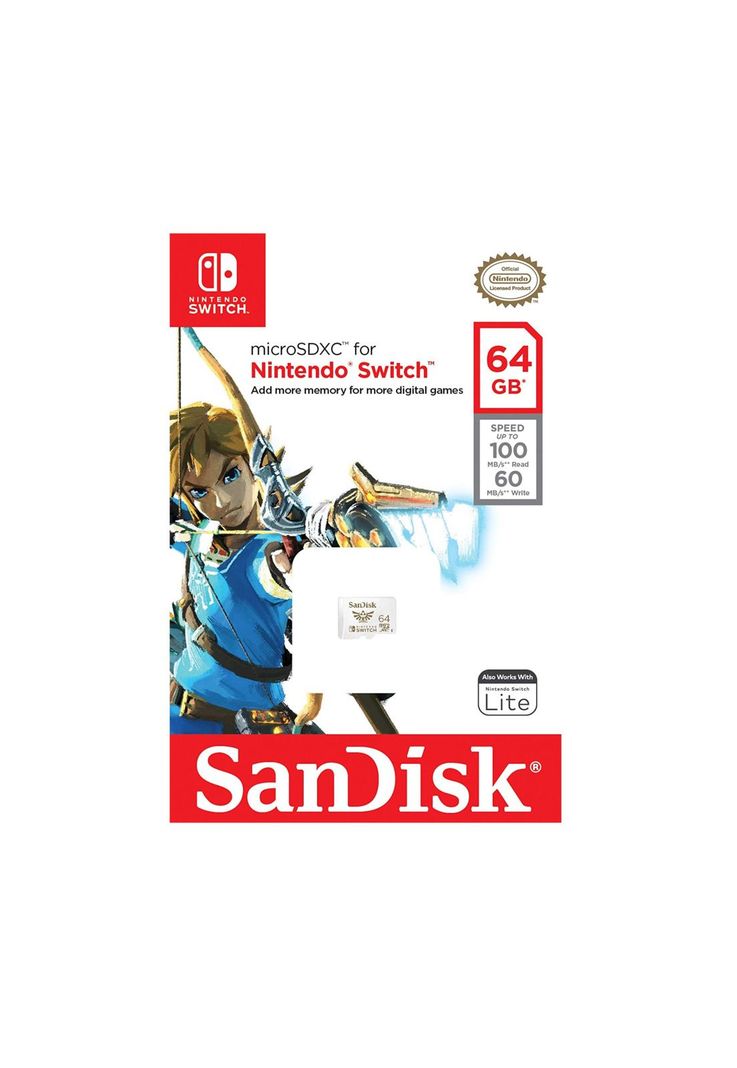 Memoria Sandisk Nintendo Switch 64 GB Micro SD Official Pack-2
