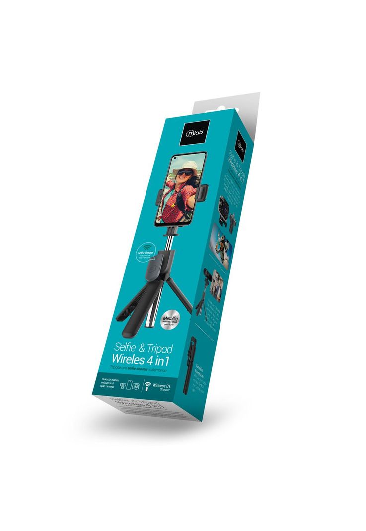 Soporte Kit Selfie Tripode Bluetooth (4en1) Multipropósito-2