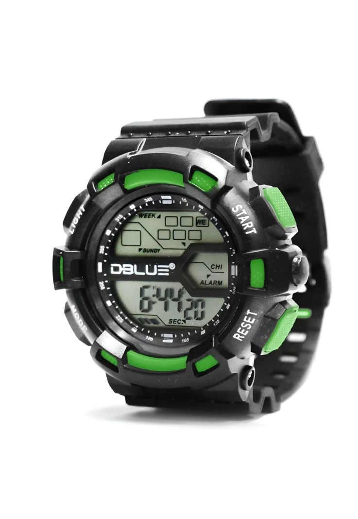 Reloj Digital Deportivo Multifuncional RGS01G Green Edition-0