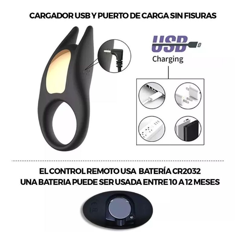 Anillo Vibrador Para El Pene Wy0523-3