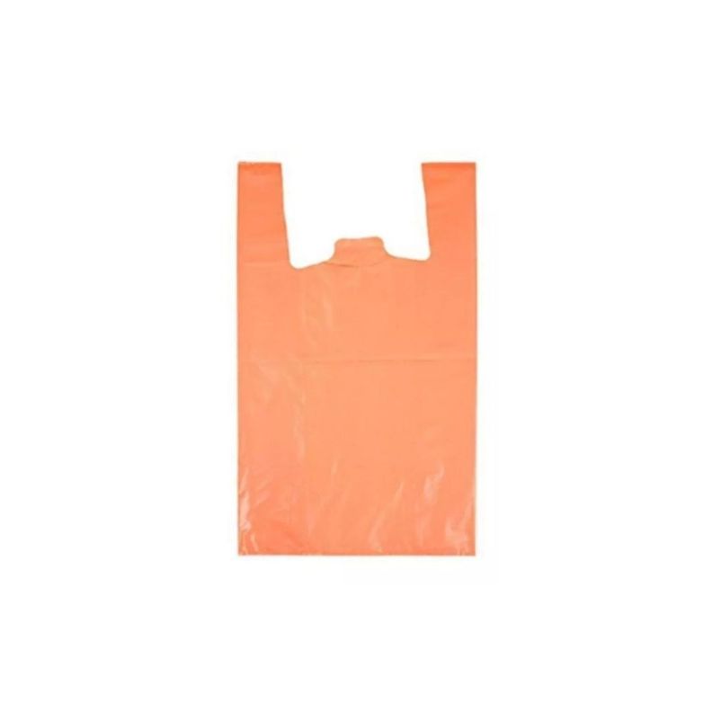 Bolsas Tipo Camiseta Plástica 60x70 Naranja 100U