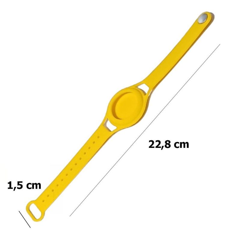 Collar Airtag Para Gatos Antipérdida Amarillo-1