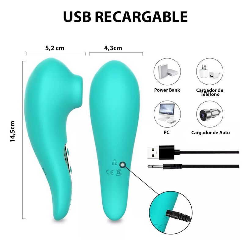 Mini Vibrador Estimulador Silencioso + Vibrador Succionador De Clítoris -5