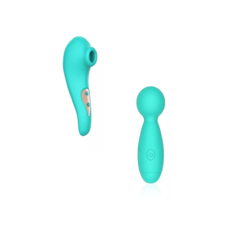 Mini Vibrador Estimulador Silencioso + Vibrador Succionador De Clítoris -0