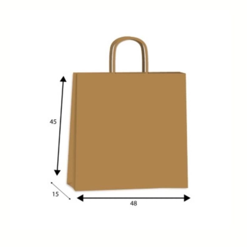 Bolsas De Papel Kraft - 45 X 15 X 48 50Uni-1