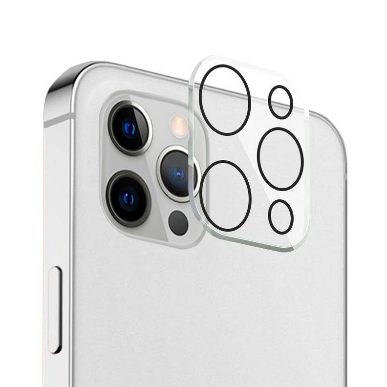 Pack vidrio templado de privacidad  2.5d + protector de cámara iphone  12 pro-2