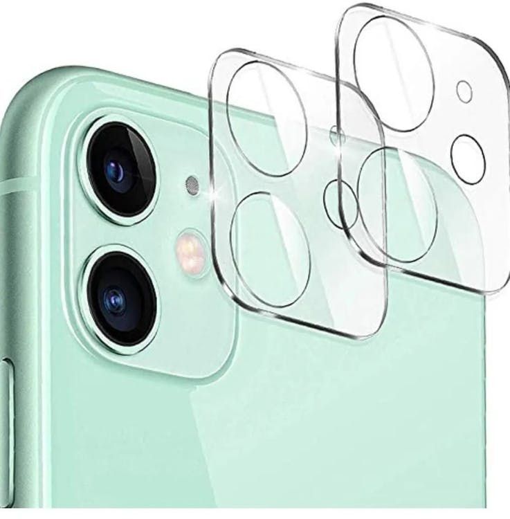 Pack x2 Vidrio Templado Plano Anti Blue Ray 2.5d + Protector de Cámara Iphone 11 Iphone 12-3