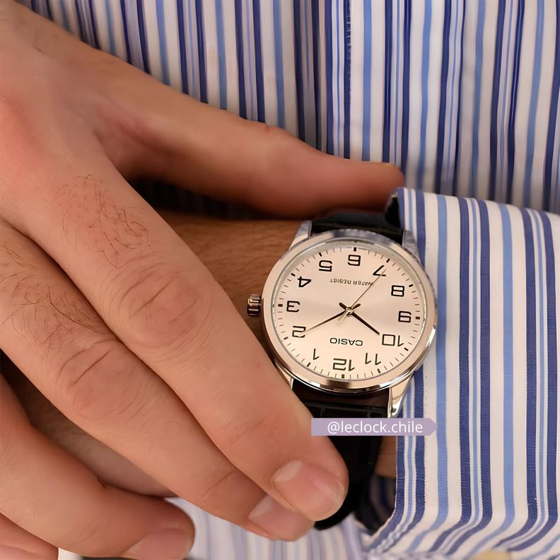 Reloj Mtp-V001l-7b Hombre Analogo Cuero CASIO-3