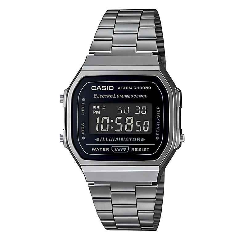 Reloj A-168wgg-1b Vintage Digital Metal CASIO-0