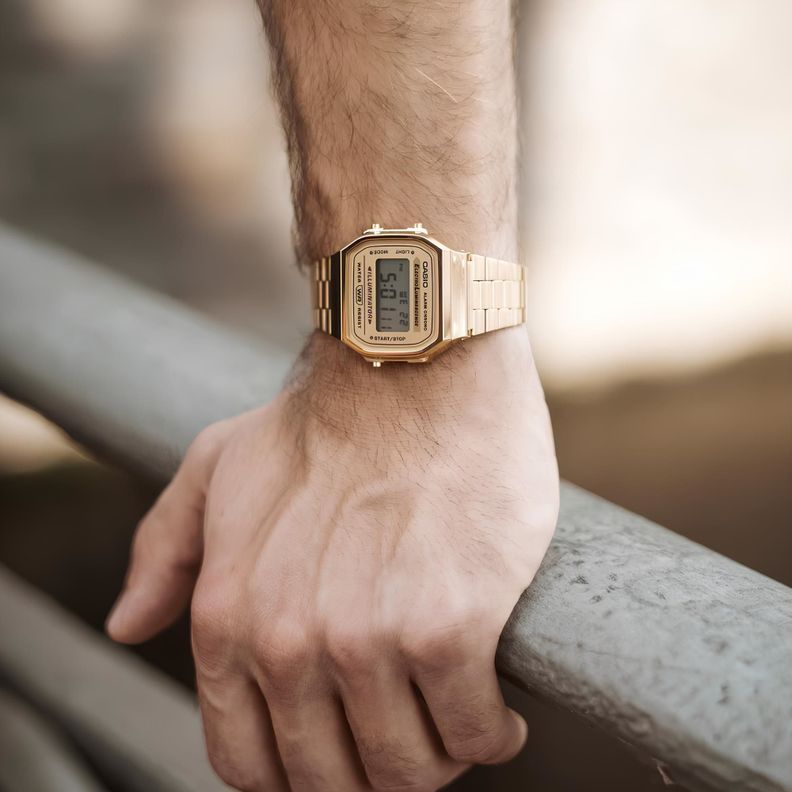 Reloj A-168wg-9 Vintage Digital Metal CASIO-5