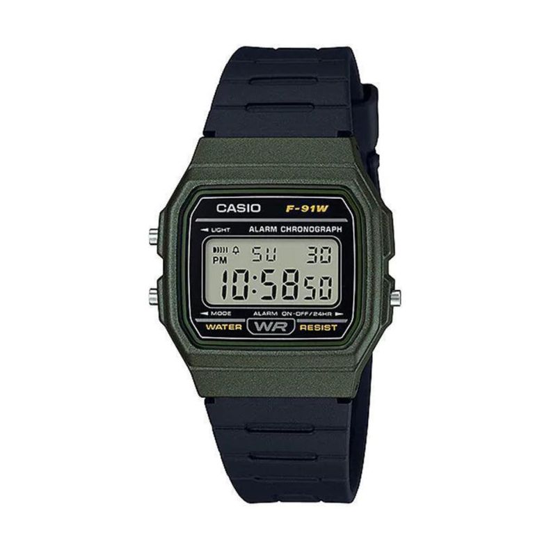 Reloj F-91wm-3a Hombre Digital Resina CASIO-0