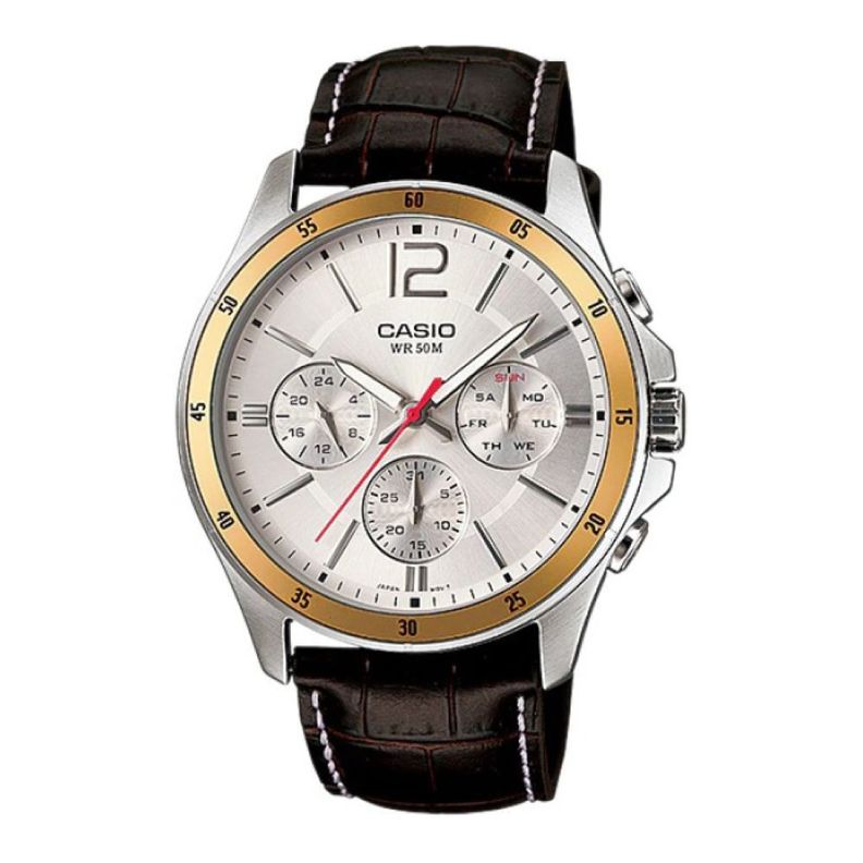 Reloj Ce02j532y Hombre Analogo Cuero Q&Q-0