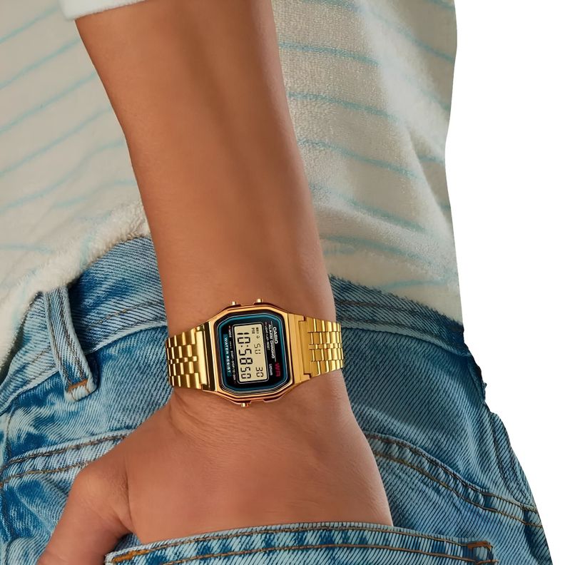 Reloj A-159wgea-1 Vintage Digital Metal CASIO-2