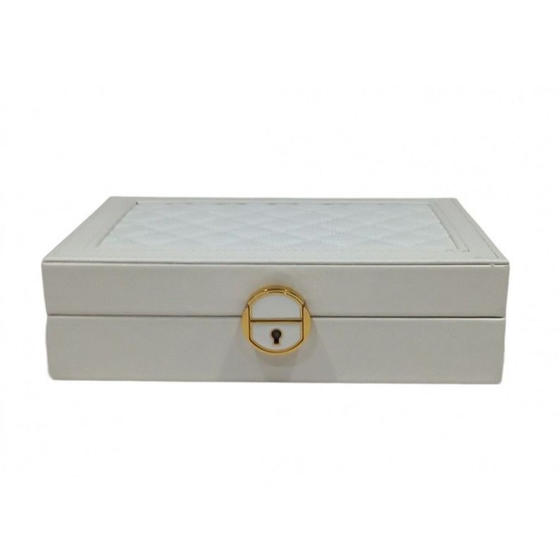 Joyero Rectangular Modelo Blanco-0