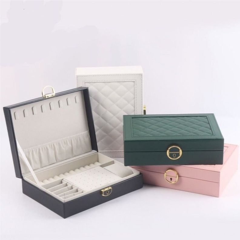 Joyero Rectangular Modelo Blanco-1