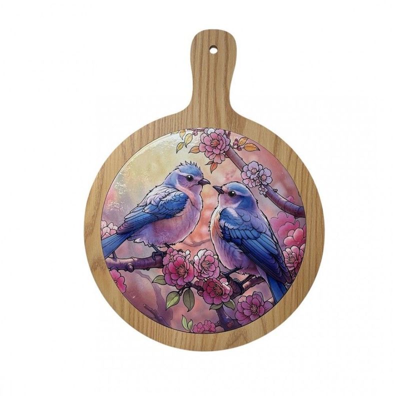 Tabla de Picoteo Modelo Pajaritos Enamorados-0
