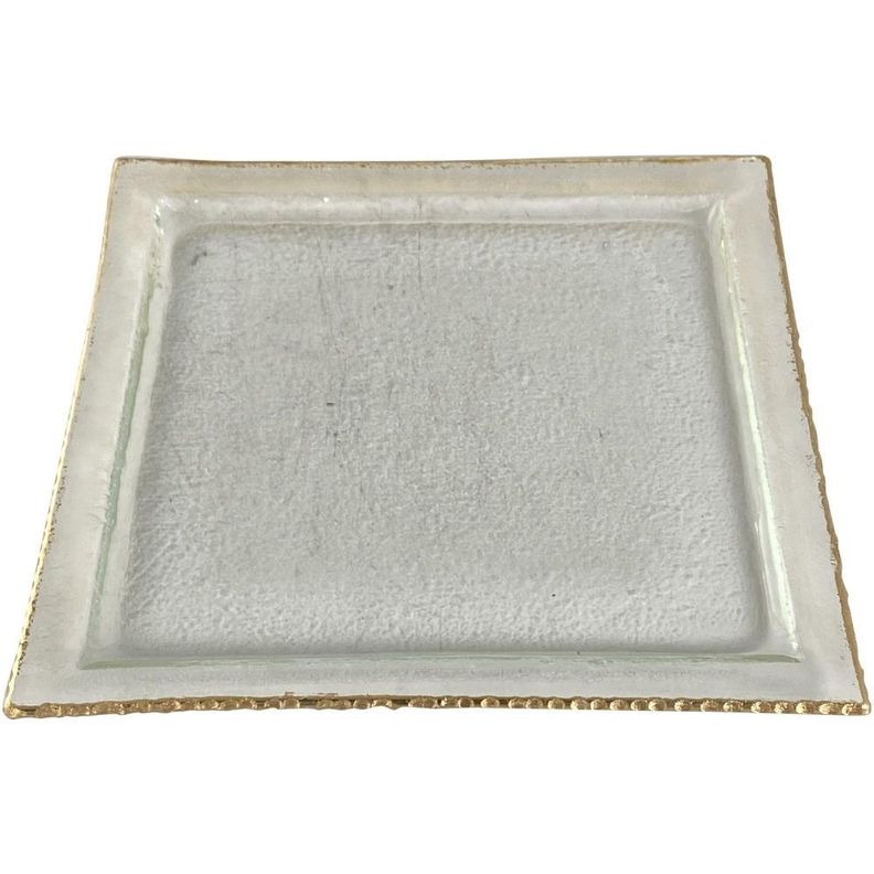 Centro De Mesa Decorativo Vidrio Square Glass