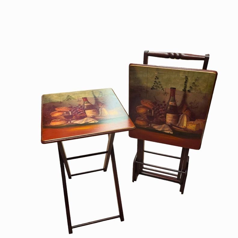 Set de Mesas Plegables Madera-0