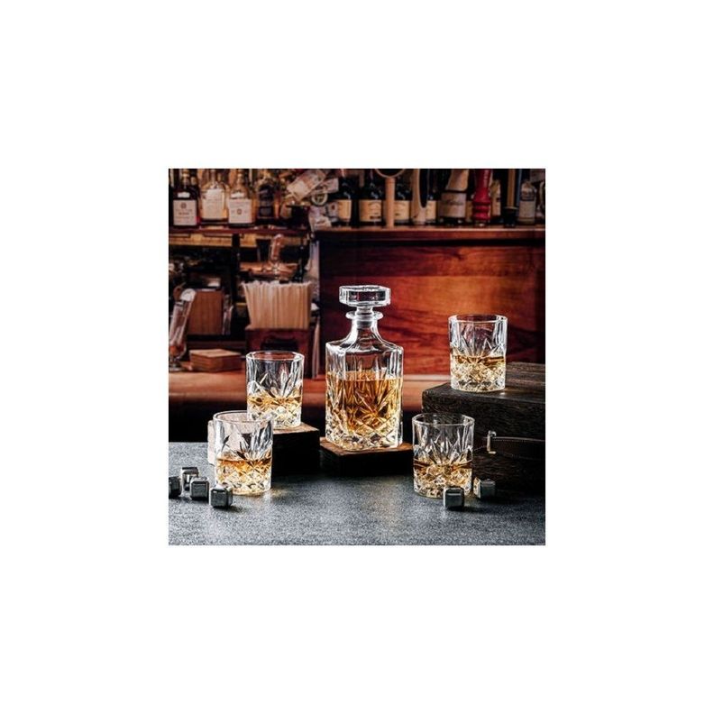 Set Botella Whisky Seis Vasos-1