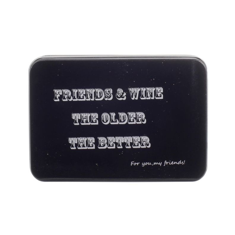 Caja Metálica 3 Accesorios Sommelier Vino Friends-1