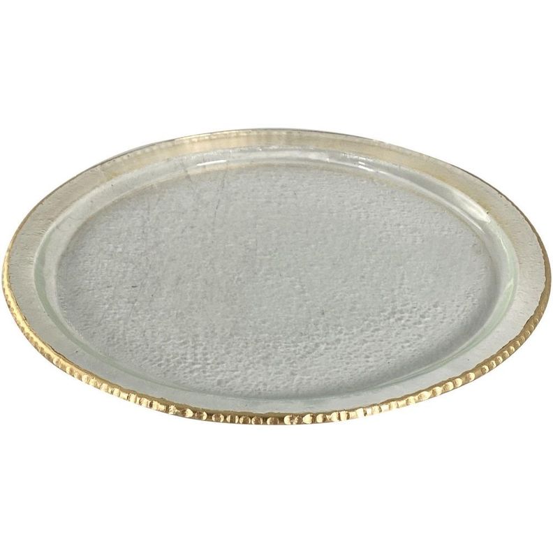 Centro De Mesa Decorativo Vidrio Round Glass-0